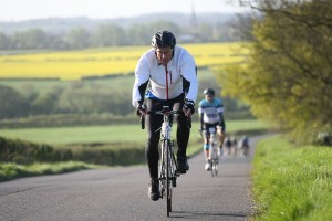 Duncan McDonald cycling in the ‘Peterborough 100’