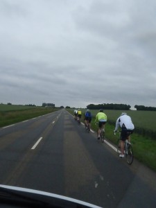 Duncan leading the team on the way to Paris