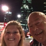 Emma and Mr McMinn at The Gherkin