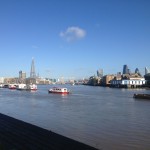 London skyline with the Shard in the distance