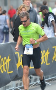 Running in the Hamburg Mini Triathlon, July 2014