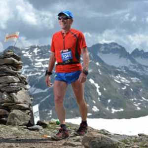 Peter competing in the 2013 Swiss Alpine Marathon