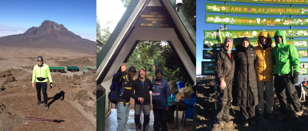 Peter climbing Mount Kilimanjaro in June 2014