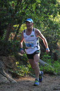 Peter runs for Northern Ireland at Pikes Peak