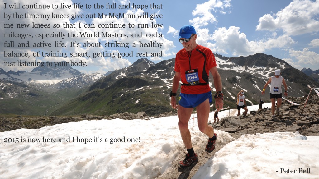 Peter competing in the 2013 Swiss Alpine Marathon