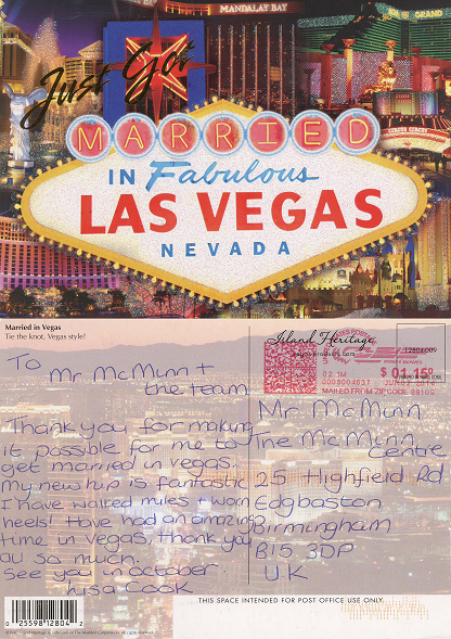 Lisa Cook's Postcard from Las Vegas