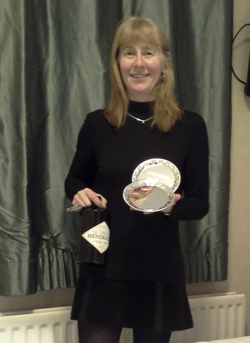 Sian Williams with her prizes from the Scottish Masters 2015